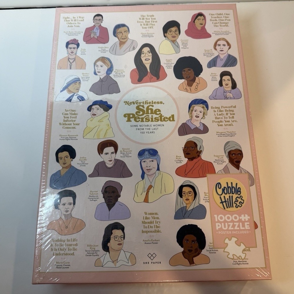 Nevertheless She Persisted Puzzle 1000 Pcs - Cobble Hill